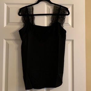 NWOT Poly and Lace Blouse